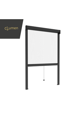 C-LUMEN Vertical Mosquito Net Windproof Pressure Mounting Soft Push&Clouse System suitable for window