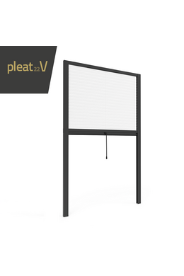 Pleat22V Vertikales plissiertes Insektenschutzgitter für kleine Räume 22mm geeignet für Fenster