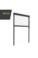 R5/C5 Mosquitera vertical enrollable de cadena para ventana o puerta de patio con guías telescópicas