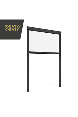 Mosquitera vertical enrollable de cadena R-Easy/C-Easy con muelle tensor para ventana o puerta de patio