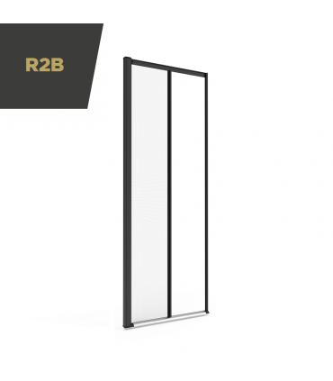 R2B Lateral spring roll-up mosquito net for door with walkable rail