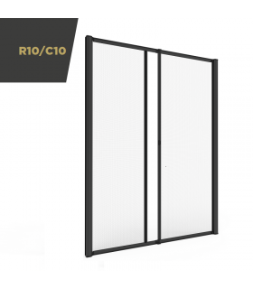 R10/C10 Moustiquaire à ressort à ouverture latérale du volet roulant central pour porte