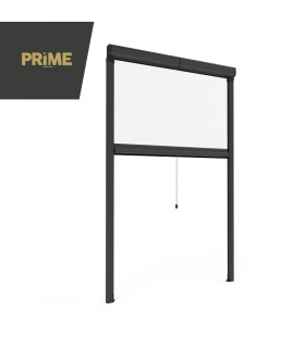 PRIME V Telescopic vertical spring anti-flexion mosquito net with telescopic guides roll-up window blind