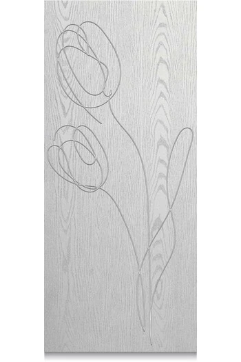 Panel de PRFV a medida para exterior en varios colores Modelo Tulip espesor 6/7 mm