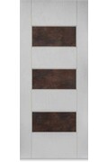 Custom-made fiberglass panel for outdoor use in various colors Helios Corten model thickness 6/7 mm