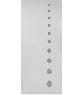 Panel de fibra de vidrio a medida para exterior en varios colores modelo Drops espesor 6/7 mm