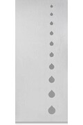 Maßgefertigte Glasfaserplatte für den Außenbereich in verschiedenen Farben Modell Drops Dicke 6/7 mm