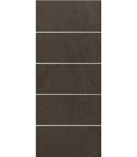 Panel a medida para exterior e interior en varios colores modelo Carina inserciones de aluminio plateado