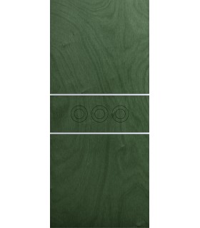 Customized panel for outdoor and indoor use in various colors Corvus model silver aluminum inserts