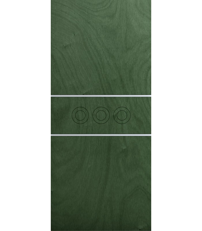 Customized panel for outdoor and indoor use in various colors Corvus model silver aluminum inserts
