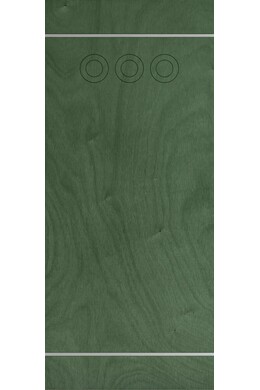 Customized panel for outdoor and indoor use in various colors Crux model silver aluminum inserts
