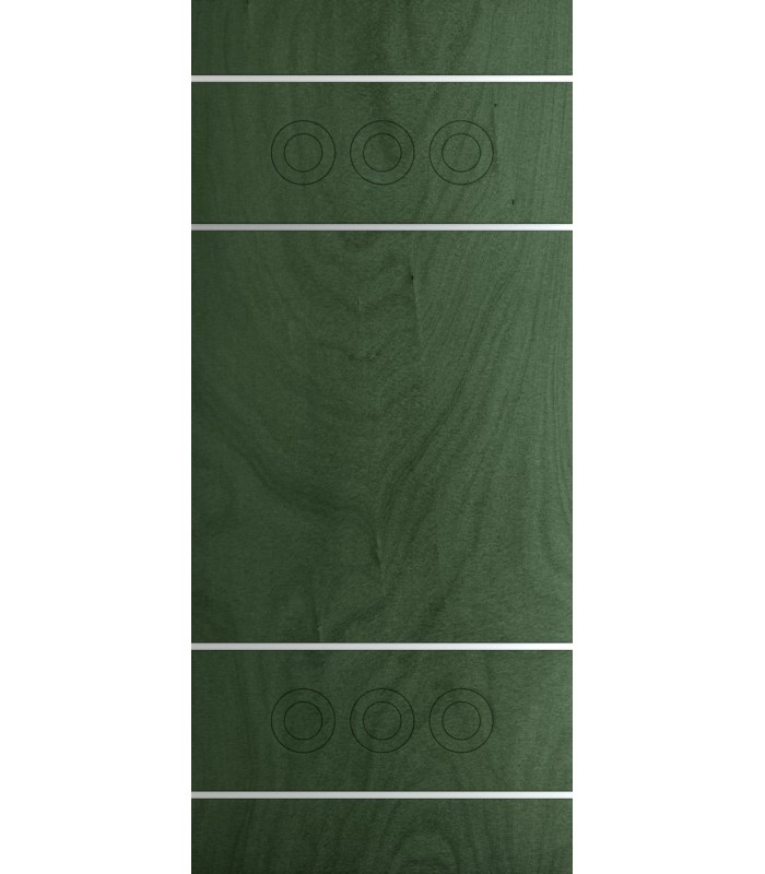 Customized panel for outdoor and indoor use in various colors model Hidra silver aluminum inserts