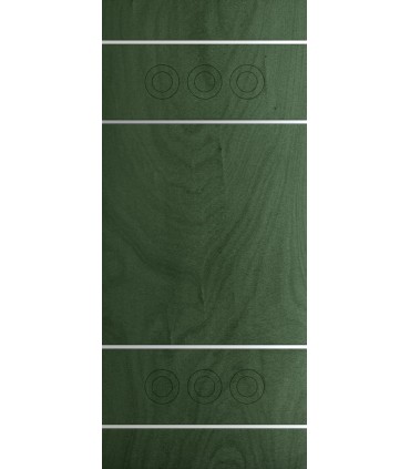 Customized panel for outdoor and indoor use in various colors model Hidra silver aluminum inserts
