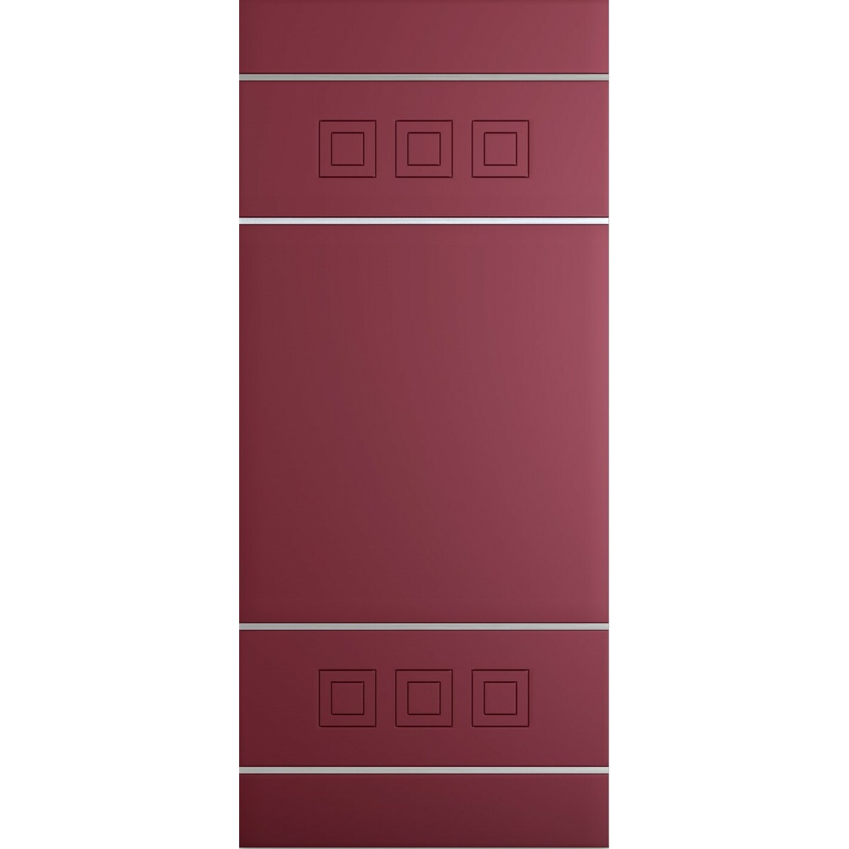 Panel a medida para exterior e interior en varios colores modelo Libra inserciones de aluminio plateado