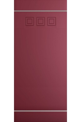 Customized panel for outdoor and indoor use in various colors model Music silver aluminum inserts