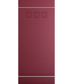 Customized panel for outdoor and indoor use in various colors model Music silver aluminum inserts