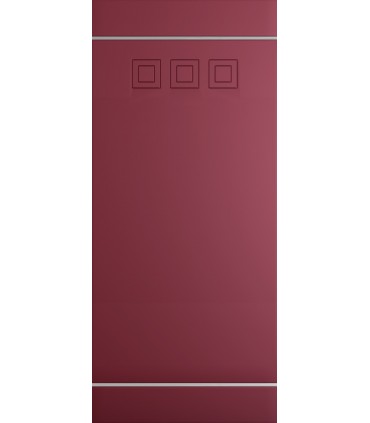 Customized panel for outdoor and indoor use in various colors model Music silver aluminum inserts