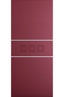 Customized panel for outdoor and indoor use in various colors model Pegasus silver aluminum inserts