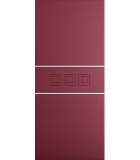 Customized panel for outdoor and indoor use in various colors model Pegasus silver aluminum inserts