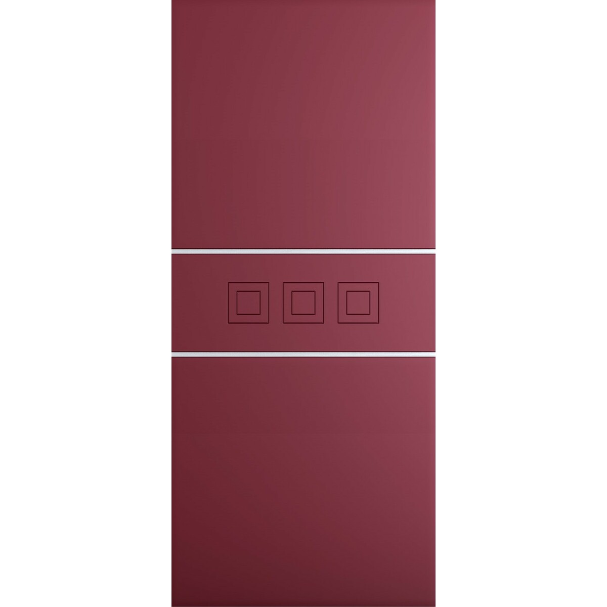 Panel a medida para exterior e interior en varios colores modelo Pegasus inserciones de aluminio plateado