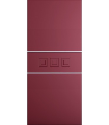 Customized panel for outdoor and indoor use in various colors model Pegasus silver aluminum inserts