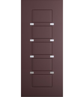 Panneau sur mesure pour l'extérieur et l'intérieur en différentes couleurs modèle Alcor inserts en aluminium argenté