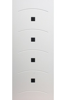 Customized panel for outdoor and indoor use in various colors Swan model silver aluminum inserts