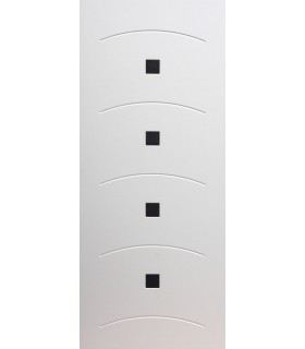 Customized panel for outdoor and indoor use in various colors Swan model silver aluminum inserts