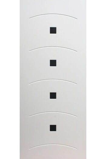 Panneau sur mesure pour l'extérieur et l'intérieur, disponible en plusieurs couleurs Inserts en aluminium modèle Swan argenté