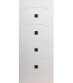 Customized panel for outdoor and indoor use in various colors Swan model silver aluminum inserts