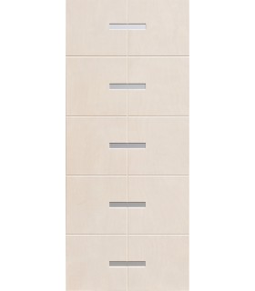 Customized panel for outdoor and indoor use in various colors Marina model silver aluminum inserts