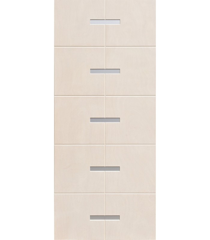 Customized panel for outdoor and indoor use in various colors Marina model silver aluminum inserts