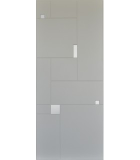 Panel a medida para exterior e interior en varios colores Inserciones de aluminio plateado modelo Lego