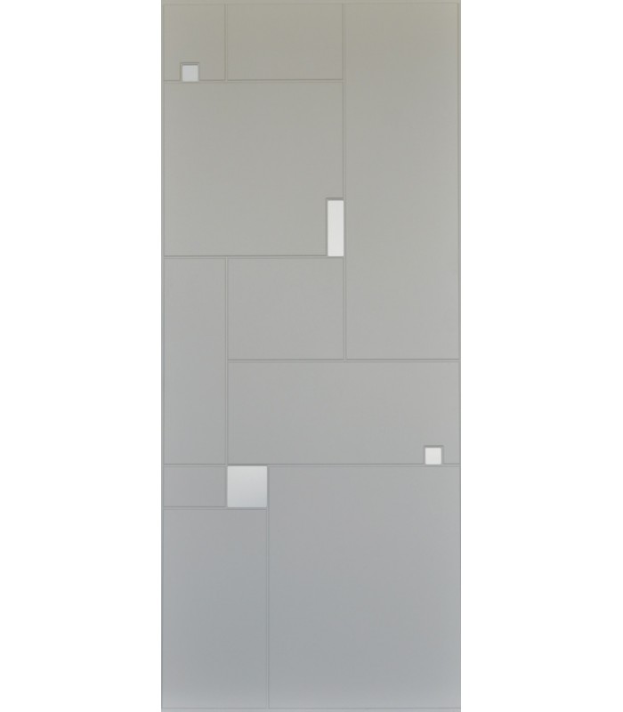 Customized panel for outdoor and indoor use in various colors Lego pattern silver aluminum inserts