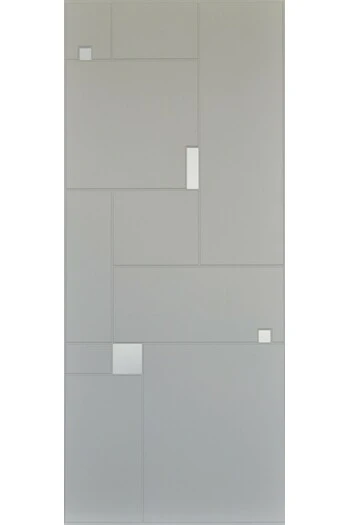 Panneau sur mesure pour l'extérieur et l'intérieur, disponible en plusieurs couleurs Inserts en aluminium argenté pour modèle