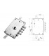 Complete lock kit European cylinder security door for Mottura Securemme 4 pins