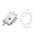 Kit serratura completo porta blindata a cilindro europeo per Mottura Securemme Torterolo 3 perni