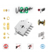 Kit completo de cerradura para puerta de seguridad con cilindro europeo sólo para eje Cr 2251/28