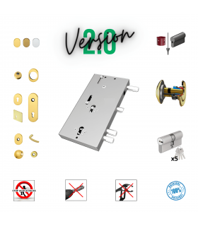 Kit completo de cerradura cilindro europeo puerta de seguridad para Beta Ferbona