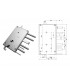 Kit completo de cerradura cilindro europeo puerta de seguridad para Fiamm Iseo Serrablinda