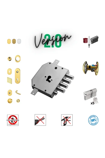 Komplettes Schloss-Set Europäische Zylinder-Sicherheitstür für Megablock