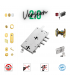 Kit completo de cerradura para puerta de seguridad Dibi de doble cilindro