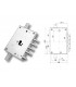 Kit serratura completo porta blindata a cilindro europeo per Dibi