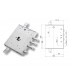 Complete lock kit European cylinder security door for Mottura Iseo Gardesa