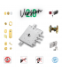 Complete lock kit European cylinder security door for Mottura Iseo Gardesa