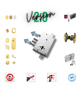 Kit completo de cerradura cilindro europeo puerta de seguridad para Vighi