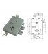 Kit completo de cerradura cilindro europeo puerta de seguridad para Gasperotti