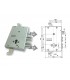 Kit completo de cerradura de seguridad con cilindro europeo para Gasperotti de 6 mm de proyección