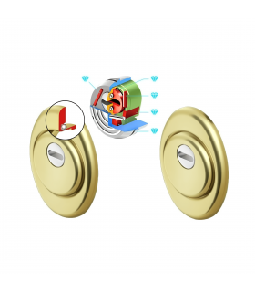 Défense blindée Disec Diamond pour porte blindée avec entraxe de cylindre européen 38 mm pour Cisa Mottura Securemme