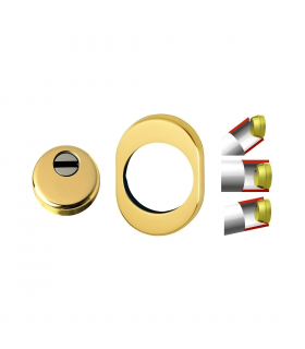 Anti-pipe armored defender for armored door with European cylinder for Cisa Mottura Dierre Securemme